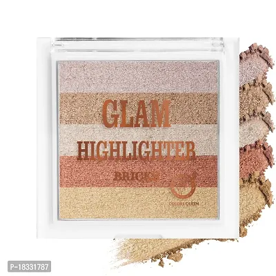 Classic Glam Highlighter For Face Makeup | Highlighter Makeup | Multi-Color Highlighter Palette - (03) 12G-thumb0