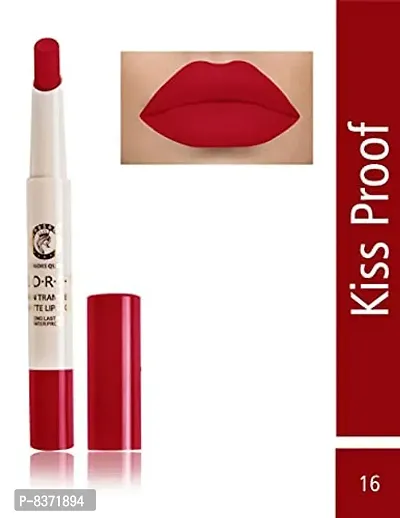 Colors Queen Non Transfer Matte Lipstick (Red) With lip Pencil-thumb3