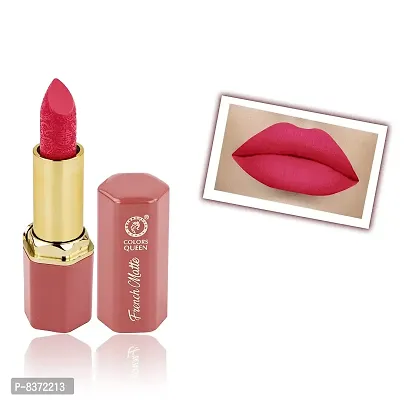 Colors Queen French Matte Lipstick (Baby Pink) With Soft Kajal-thumb2