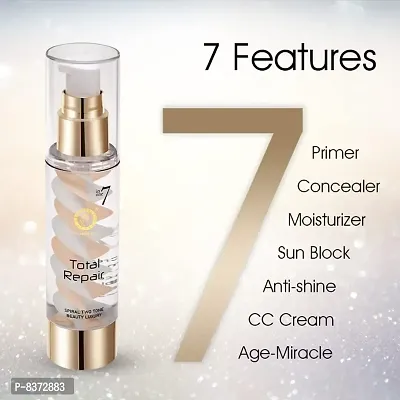 Colors Queen Total Repair || 7 IN 1 || Spiral Two Tone Luxury Beauty (CC Cream/Primer/Age Miracle/Concealer/Sunblock/ Moisturizer/Anti shine) 02-thumb4