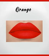 Colors Queen 2 in1 Long Lasting Gloss Matte Lipstick (Orange)-thumb2