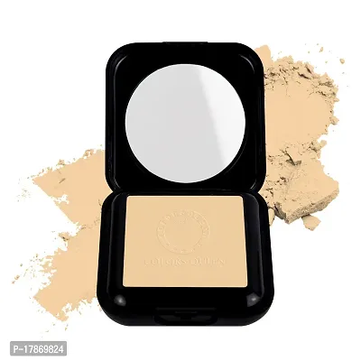 Colors Queen Fit for U Matte Compact Powder with SPF | 2 in 1 Oil Free Compact, UV Protection