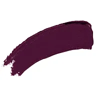 Colors Queen French Matte Waterproof Lipstick Enriched with Moisture, Single Stroke Application Non Sticky and Non Drying Creamy Matte Lipstick for Women (Wine 3 Gram)-thumb1