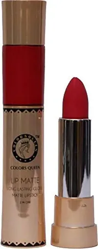 Colors Queen 10 ml 2 In 1 Matte Lip Gloss and Lipstick, Matte Finish, 2.5 gm - Maha Glamour-thumb4