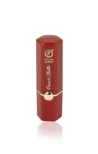 Colors Queen French Matte Lipstick (Hot Red) with Soft Kajal-thumb3