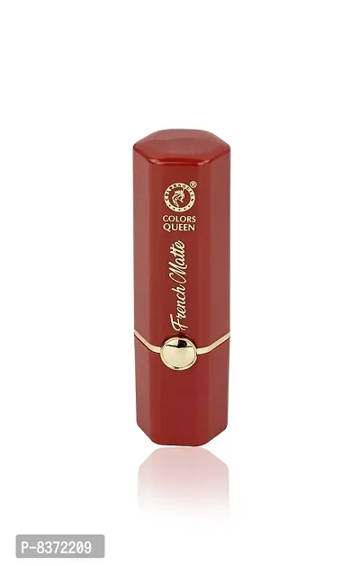 Colors Queen French Matte Lipstick (Hot Red) with Soft Kajal-thumb4