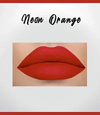 Colors Queen Lip Matte 2 IN 1 Long Lasting Matte Lipstick (Neon Orange)-thumb2