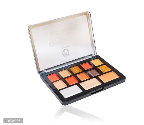 Colors Queen Gorgeous Colors Eyeshadow  High Lighter Mix (13 Shades) Palette For Professional Make Up-thumb3