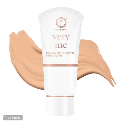 Colors Queen Very Me Foundation Matte Finish Oil Free Waterproof Foundation long lasting, Comes With Primer Which Gives Perfect Skin Glow Liquid Foundation for Face Makeup (Golden Beige)