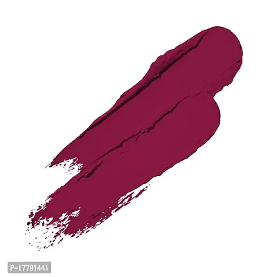 Colors Queen Beauty Lips Velvet Finish Matte Lipstick Highly Pigmented with Smooth Application Long Lasting Lipstick Waterproof Smudge Proof Lipstick for Women (Rich Maroon)-thumb2