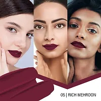 Colors Queen Kiss Proof Non Transfer Matte Lipsticks, Matte Finish - Bridal Maroon-thumb2