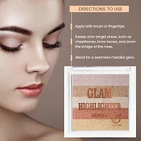 Classic Glam Highlighter For Face Makeup | Highlighter Makeup | Multi-Color Highlighter Palette - (03) 12G-thumb4