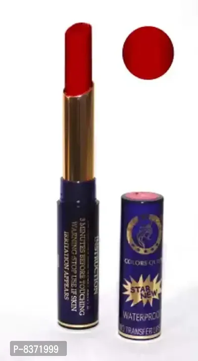Colors Queen Star New No Transfer Waterproof Lipsticks, Matte Finish, 6 ml - Sexy Red