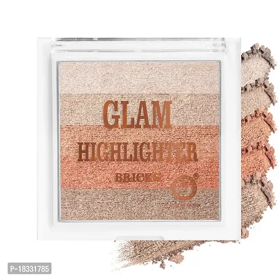 Classic Glam Highlighter For Face Makeup | Highlighter Makeup | Multi-Color Highlighter Palette - (01)12G-thumb0