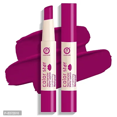 Colors Queen (NEW) Colors Stay Non Transfer Matte Lipstick (Magenta)