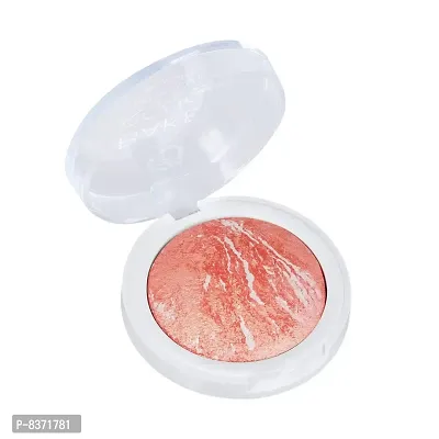 Colors Queen Terracotta Shimmer Blusher Contour (Silky Orange, 6g)