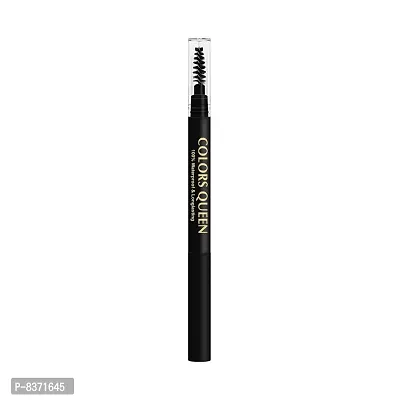 Colors Queen Water Proof Long Lasting brow master (Black)-thumb4