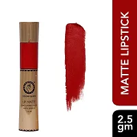 COLORS QUEEN 2 In 1 Matte Lip Gloss 10 ml and Lipstick Bride Red 2.5 gm-thumb1