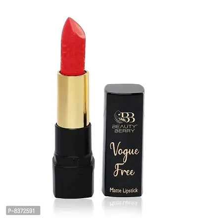 Beauty Berry Vogue Free Matte Lipstick (HOT RED)-thumb2