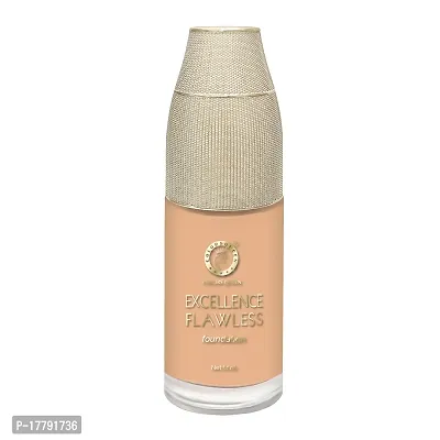 Colors Queen Excellence Flawless Foundation Oil Free Foundation for Complete Coverage Prevents Dark Circles, Dull Complexion and Redness comes with Primer + Base Long Lasting Foundation for Women (Warm Beige)-thumb4