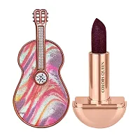 Colors Queen Glitter Lipstick Rockstar Non Transfer, Matte Finish, Smudge Proof, Water Proof, 12 hr Stay Wine (3g)-thumb2