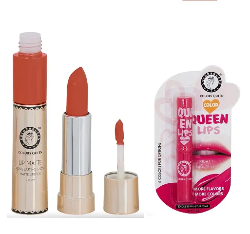 Colors Queen Log Lasting Matte Lipstick With Lip Balm