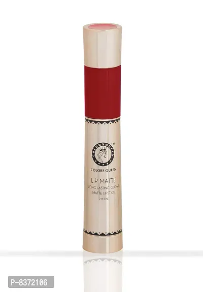 Colors Queen 2 in 1 Long Lasting Matte Lipstick (Indian Red) With Soft Kajal-thumb4