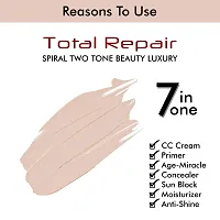 Colors Queen Total Repair || 7 IN 1 || Spiral Two Tone Luxury Beauty (CC Cream/Primer/Age Miracle/Concealer/Sunblock/ Moisturizer/Anti shine) 02-thumb1