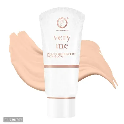 Colors Queen Very Me Foundation Oil Free Foundation That Gives Non Sticky matte finish Waterproof Foundation long lasting, Comes With Primer, provides perfect skin glow liquid foundation for face make up (Natural)