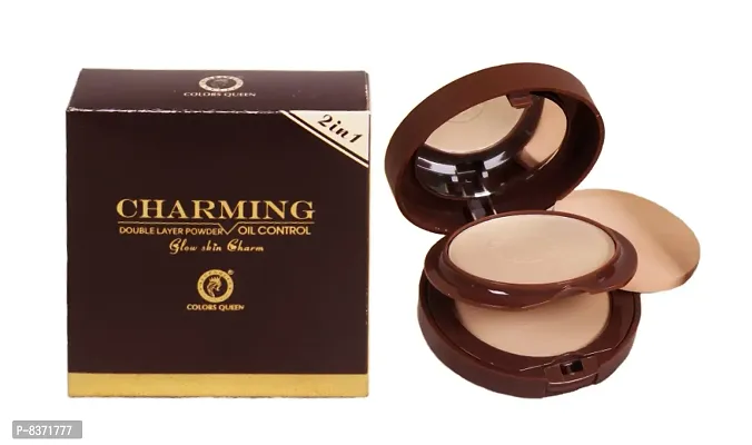 Colors Queen Charming Double Layer Compact Powder (03, 20g)-thumb3