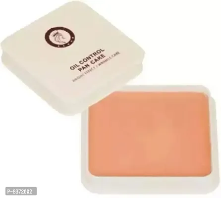 COLORS QUEEN Oil Control Pan-Cake | Waterproof Concealer Compact (Orange Brown, 15 g)-thumb0