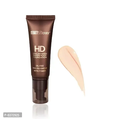 BEAUTY BERRY HD HIGH DEFINITION WATER PROOF FFOUNDATION OIL FREE BASE FFOUNDATION WITH PRIMER