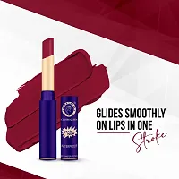 Colors Queen Non-Transfer Matte Lipstick 18Hrs Stay, Matte Finish - Royal Maroon-thumb1