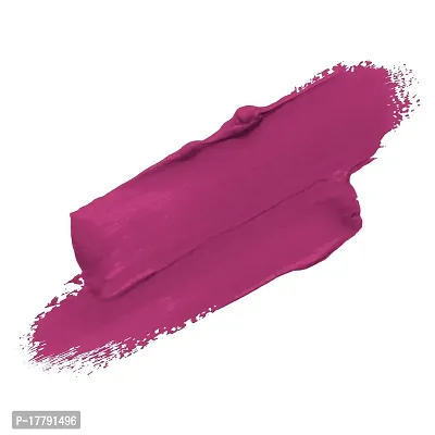 Colors Queen Kiss Lips Matte Lipstick Smudge Proof and Non Transfer Creamy Matte Long Stay Lipstick for Women (Fire Magenta)-thumb2