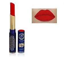 Colors Queen Non Transfer Long Lasting Matte Lipstick (Sexy Red) With Lip Balm-thumb1