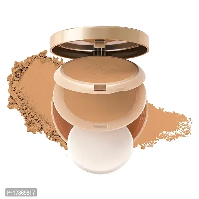 Colors Queen Brightness 2 in 1 Compact Powder | Oil Control, Lightweight Compact Powder with SPF (Amber)-thumb0