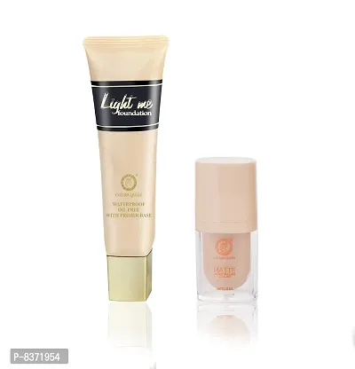 Colors Queen BB Oil Free Water Proof Foundation ( Porcelain) With Eye primer