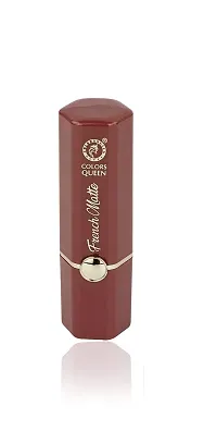 Colors Queen French Matte Lipstick (Nude) With Soft Kajal-thumb3