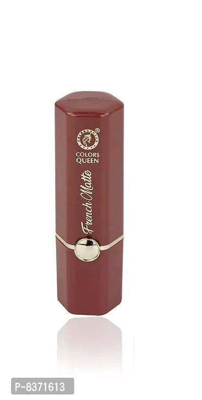 Colors Queen French Matte Lipstick (Nude) With Soft Kajal-thumb4