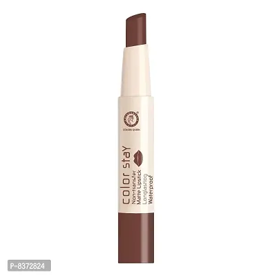 Colors Queen (NEW) Colors Stay Non Transfer Matte Lipstick (Coffee)-thumb3