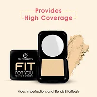 Colors Queen Fit for U Matte Compact Powder with SPF | 2 in 1 Oil Free Compact, UV Protection-thumb3