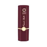 Colors Queen French Matte Waterproof Lipstick Enriched with Moisture, Single Stroke Application Non Sticky and Non Drying Creamy Matte Lipstick for Women (Bride Maroon, 3Gram)-thumb3