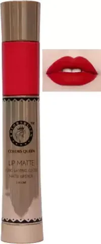 COLORS QUEEN Lip Matte 2in1 Long Lasting Gloss  Matte Lipstick (Indian Pink, 13 ml)-thumb1