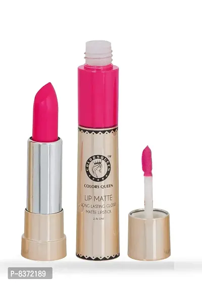 Colors Queen Lip Matte 2in1 Lipstick (Very Pink, 8g)