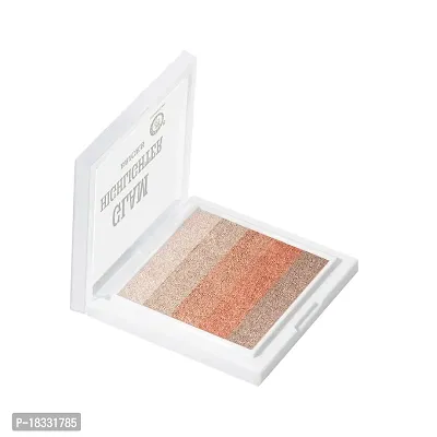 Classic Glam Highlighter For Face Makeup | Highlighter Makeup | Multi-Color Highlighter Palette - (01)12G-thumb2