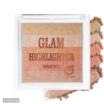 Classic Glam Highlighter For Face Makeup | Highlighter Makeup | Multi-Color Highlighter Palette - (02) 12G