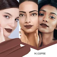 Colors Queen Kiss Proof Non Transfer Matte Lipsticks (Coffee)-thumb2