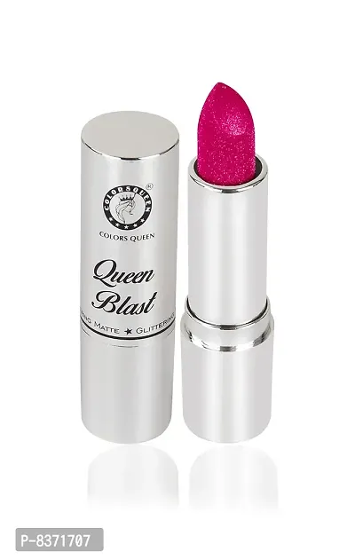 Colors Queen Glittering Matte Lipsticks (Magenta)-thumb2