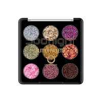 Classic Glitter Eyeshadow Palette, 9 Glitter Eyeshades| Shimmery Finish, Blendable Eyeshadow, Finely Pressed and Pigmented Glitter Shades-thumb3