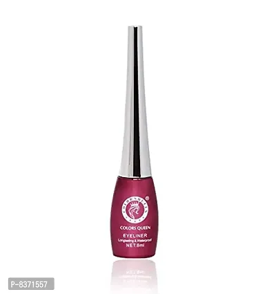 Colors Queen French Matte Lipstick (Bridal maroon) With Eyeliner-thumb5